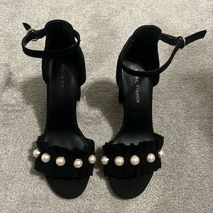 Marc Fisher Black Suede Pearl Heals- Brand New Never worn